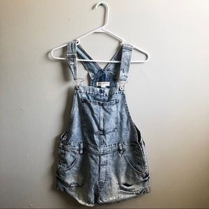 Bullhead Denim Co. Distressed Jean Overall Shorts